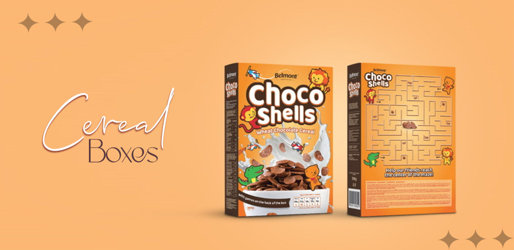 Custom Cereal Boxes Packaging at wholesale prices
